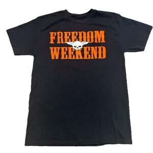 Freedom Weekend Memorial Ride Hershberger Motorcycles T-Shirt Mens M